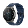 רצועה לשעון חכם לדגם: Huawei Watch GT 2 Pro עשוי מחומר: סיליקון בצבע: כחול כהה