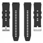 רצועה לשעון חכם לדגם: Huawei Watch GT 3 Pro 46mm עשוי מחומר: סיליקון בצבע: שָׁחוֹר