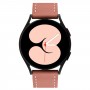 רצועה לשעון חכם לדגם: Samsung Galaxy Watch 5 Pro 45mm עשוי מחומר: עור בצבע: ורוד כהה