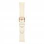 רצועה לשעון חכם לדגם: Samsung Galaxy Watch 5 Pro 45mm עשוי מחומר: עור בצבע: לבן בז '