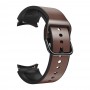 רצועה לשעון חכם לדגם: Samsung Galaxy Watch 4 Classic 46mm עשוי מחומר: עור בצבע: חום כהה