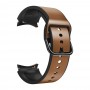 רצועה לשעון חכם לדגם: Samsung Galaxy Watch 4 Classic 46mm עשוי מחומר: עור בצבע: חום בהיר