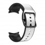 רצועה לשעון חכם לדגם: Samsung Galaxy Watch 4 44mm עשוי מחומר: עור בצבע: אפור בהיר