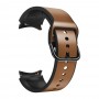 רצועה לשעון חכם לדגם: Samsung Galaxy Watch 4 44mm עשוי מחומר: עור בצבע: חום בהיר