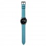 רצועה לשעון חכם לדגם: Samsung Galaxy Watch 3 45mm עשוי מחומר: עור בצבע: כָּחוֹל