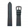 רצועה לשעון חכם לדגם: Samsung Galaxy Watch Active עשוי מחומר: עור בצבע: כחול כהה