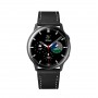 רצועה לשעון חכם לדגם: Samsung Galaxy Watch 46mm עשוי מחומר: עור בצבע: שָׁחוֹר