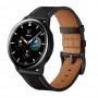 רצועה לשעון חכם לדגם: Samsung Galaxy Watch 46mm עשוי מחומר: עור בצבע: שָׁחוֹר