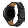רצועה לשעון חכם לדגם: Samsung Galaxy Watch 46mm עשוי מחומר: עור בצבע: שָׁחוֹר