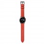 רצועה לשעון חכם לדגם: Samsung Galaxy Watch 46mm עשוי מחומר: עור בצבע: אָדוֹם