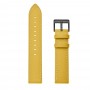 רצועה לשעון חכם לדגם: Samsung Galaxy Watch 46mm עשוי מחומר: עור בצבע: צהוב