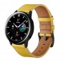 רצועה לשעון חכם לדגם: Samsung Galaxy Watch 46mm עשוי מחומר: עור בצבע: צהוב
