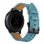 רצועה לשעון חכם לדגם: Samsung Galaxy Watch 46mm עשוי מחומר: עור בצבע: כָּחוֹל