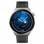 רצועה לשעון חכם לדגם: Huawei Watch GT 3 Pro 46mm עשוי מחומר: עור בצבע: שָׁחוֹר