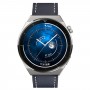 רצועה לשעון חכם לדגם: Huawei Watch GT 3 Pro 46mm עשוי מחומר: עור בצבע: כחול חצות