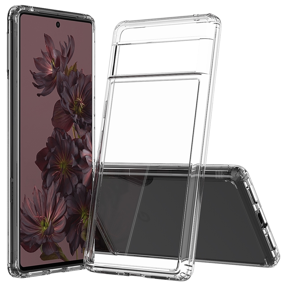 כיסוי סיליקון שקוף + בולם זעזועים מיועד ל Google Pixel 7 Pro