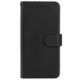 כיסוי ארנק / ספר עשוי מעור בצבע שחור עם חריצים לכרטיסי אשראי עבור Apple iPhone 14 Plus