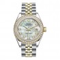 Rolex - Lady-Datejust - Oyster - 28 mm - Oystersteel - yellow gold and diamonds