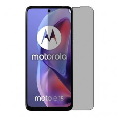Motorola Moto E15  מגן מסך נאנו זכוכית 9H פרטיות יחידה אחת סקרין מובייל