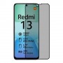 Xiaomi Redmi 13  מגן מסך הידרוג'ל פרטיות (סיליקון) יחידה אחת סקרין מובייל
