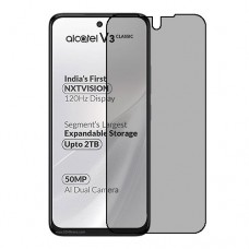 Alcatel V3 Classic 5G  מגן מסך הידרוג'ל פרטיות (סיליקון) יחידה אחת סקרין מובייל