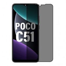 Xiaomi Poco C51 מגן מסך הידרוג'ל פרטיות (סיליקון) יחידה אחת סקרין מובייל