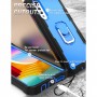 כיסוי עבור LG Velvet בצבע - שחור + כחול
