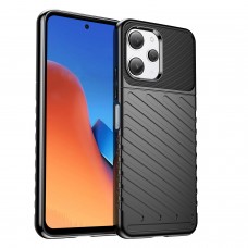 כיסוי עבור Xiaomi Poco M6 Pro כיסוי צבעוני - בצבע שחור