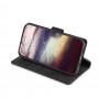 כיסוי עבור LG G8X ThinQ כיסוי ארנק / ספר - בצבע שחור