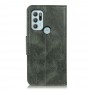 כיסוי עבור Motorola Moto G60S כיסוי ארנק / ספר - בצבע ירוק כהה