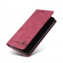 כיסוי עבור Samsung Galaxy A10 כיסוי ארנק / ספר - בצבע יין אדום