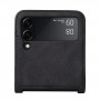 כיסוי עבור Samsung Galaxy Z Flip3 5G כיסוי ארנק / ספר - בצבע שחור