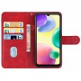 כיסוי עבור Xiaomi Redmi 10A כיסוי ארנק / ספר - בצבע אדום