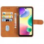 כיסוי עבור Xiaomi Redmi 10A כיסוי ארנק / ספר - בצבע חום
