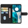 כיסוי עבור Motorola Moto G52 כיסוי ארנק / ספר - בצבע שחור