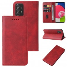 כיסוי עבור Samsung Galaxy A52s 5G כיסוי ארנק / ספר - בצבע אדום