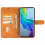 כיסוי עבור vivo V29 Lite כיסוי ארנק / ספר - בצבע חום