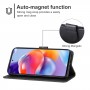 כיסוי עבור Blackview Shark 8 כיסוי ארנק / ספר - בצבע שחור