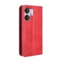 כיסוי עבור Xiaomi Redmi 13C 5G כיסוי ארנק / ספר - בצבע אדום