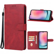כיסוי עבור Samsung Galaxy A25 כיסוי ארנק / ספר - בצבע אדום