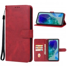 כיסוי עבור Samsung Galaxy M55 כיסוי ארנק / ספר - בצבע אדום