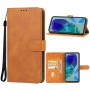 כיסוי עבור Samsung Galaxy M55 כיסוי ארנק / ספר - בצבע חום