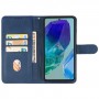 כיסוי עבור Samsung Galaxy M55 כיסוי ארנק / ספר - בצבע כחול