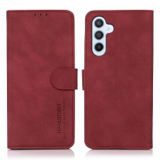 כיסוי עבור Samsung Galaxy A15 כיסוי ארנק / ספר - בצבע אדום