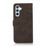 כיסוי עבור Samsung Galaxy A35 כיסוי ארנק / ספר - בצבע חום