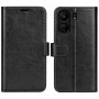 כיסוי עבור Xiaomi Redmi 13C כיסוי ארנק / ספר - בצבע שחור