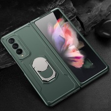 כיסוי עבור Samsung Galaxy Z Fold3 5G כיסוי צבעוני - בצבע ירוק כהה