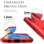 כיסוי עבור Samsung Galaxy A10 כיסוי צבעוני - בצבע אדום
