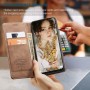 כיסוי עבור Samsung Galaxy A22 5G כיסוי ארנק / ספר - בצבע חום