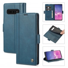 כיסוי עבור Samsung Galaxy S10+ כיסוי ארנק / ספר - בצבע כחול